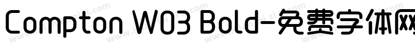 Compton W03 Bold字体转换